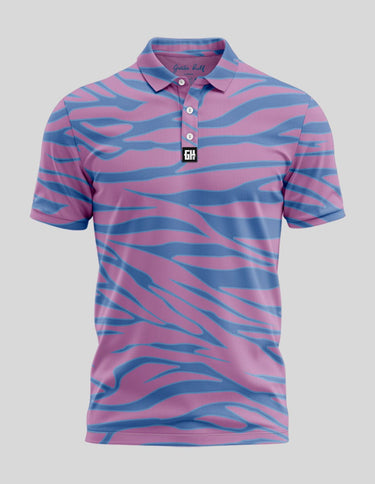 Trippin Zebra Polo Golf Polo Greater Half S